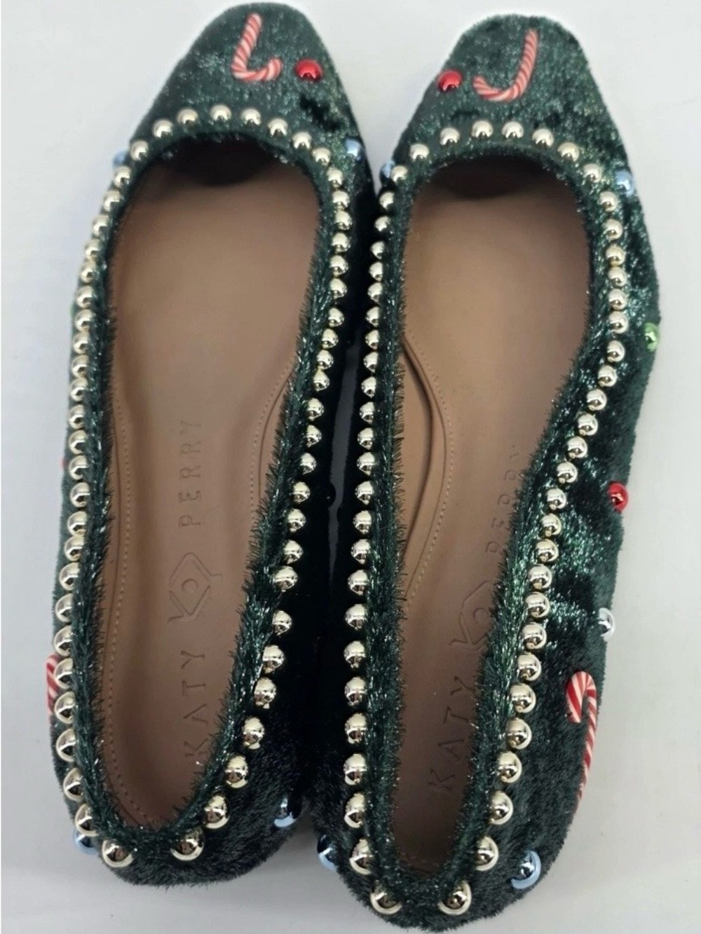 Katy Perry Collections Confident Christmas 🎄 Holiday Ballet Flats size 10